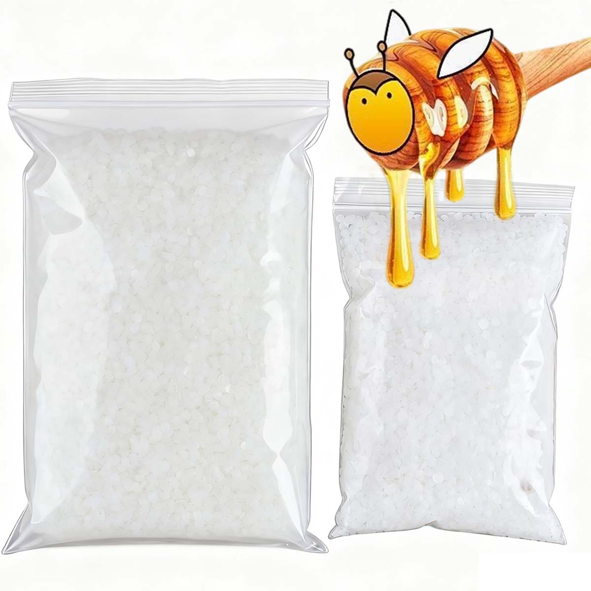 Candle Supplies Beeswax - 200g-1000g White Beeswax Pure Natural Granular