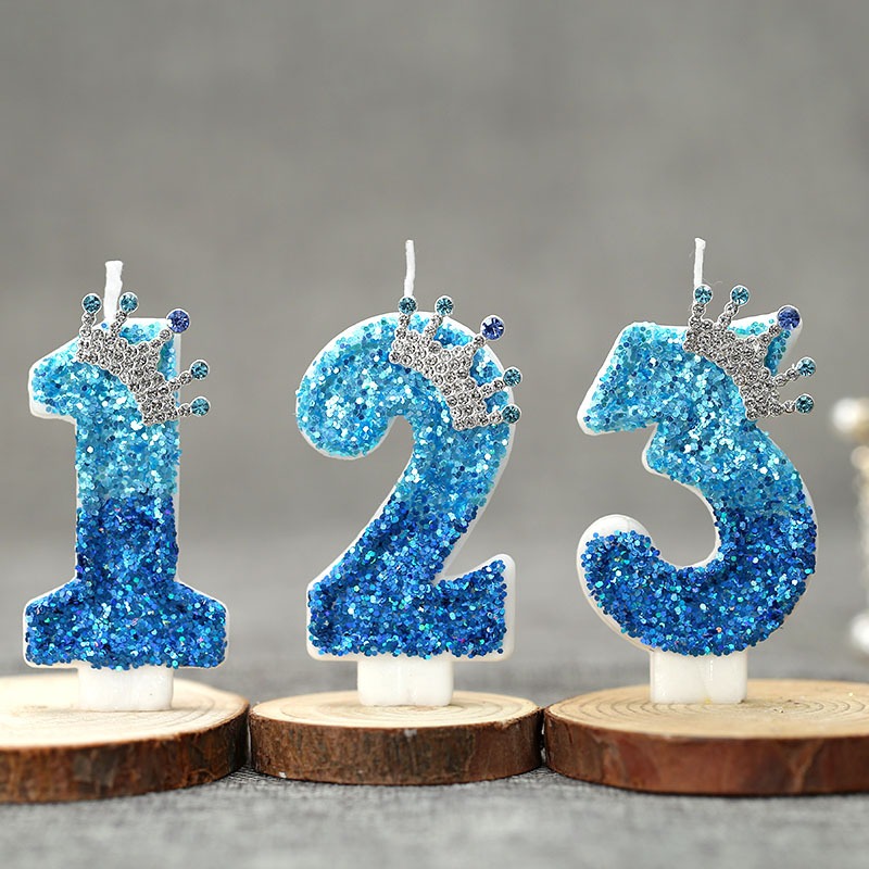 Creative Peacock Blue Crown Di - Candle Supplies In 评论和价格