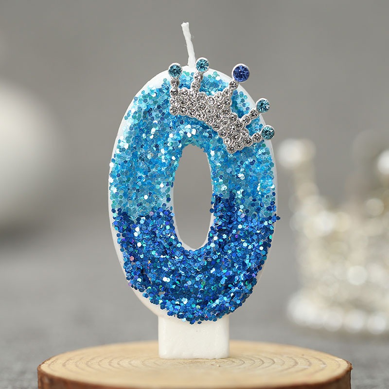 Creative Peacock Blue Crown Di - Candle Supplies In 评论和价格