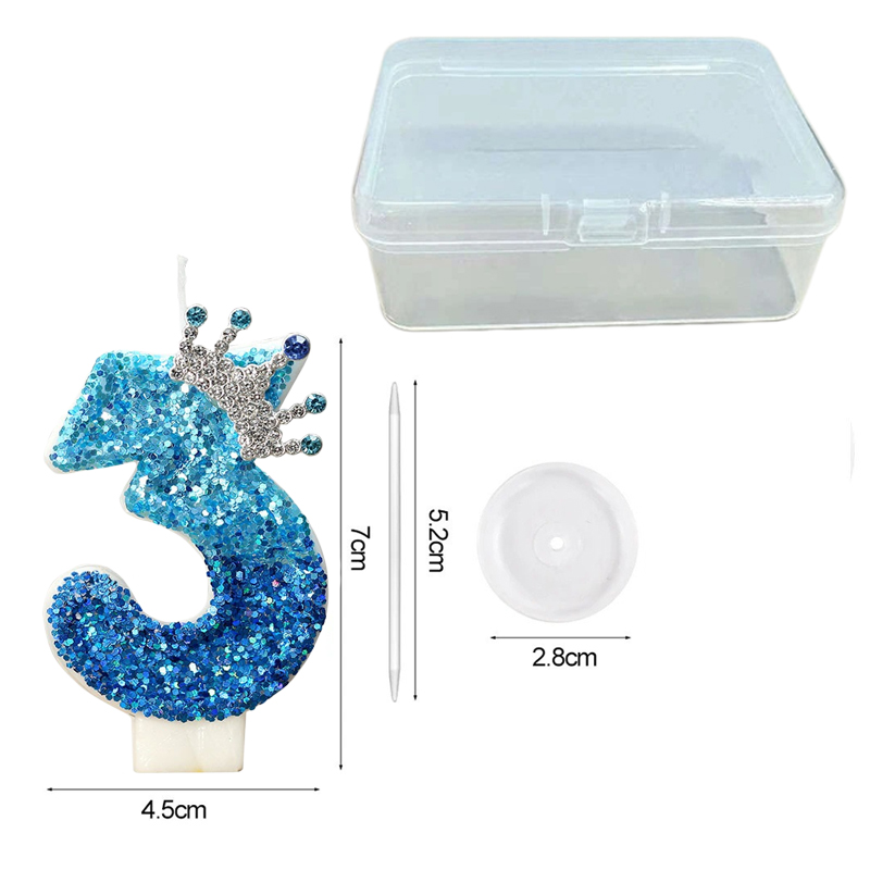 Creative Peacock Blue Crown Di - Candle Supplies In 评论和价格