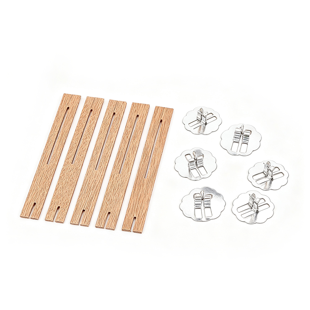 5pcs Natural Slotted Wooden Ca - Candle Supplies Beeswax 评论和价格