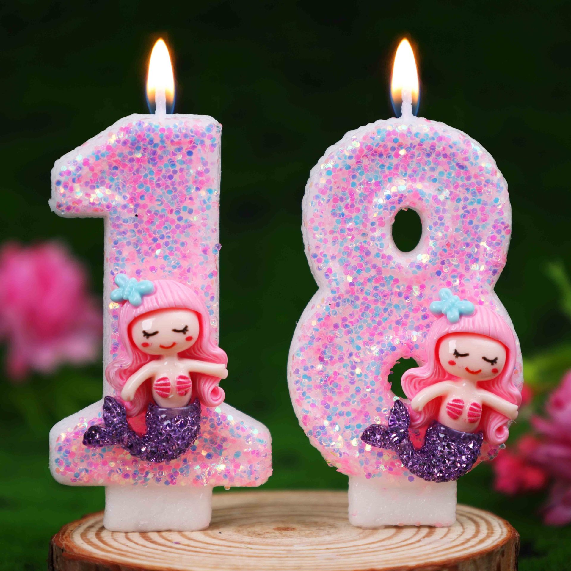 Creative Pink Mermaid 0-9 Digi - Candle Supplies In 评论和价格