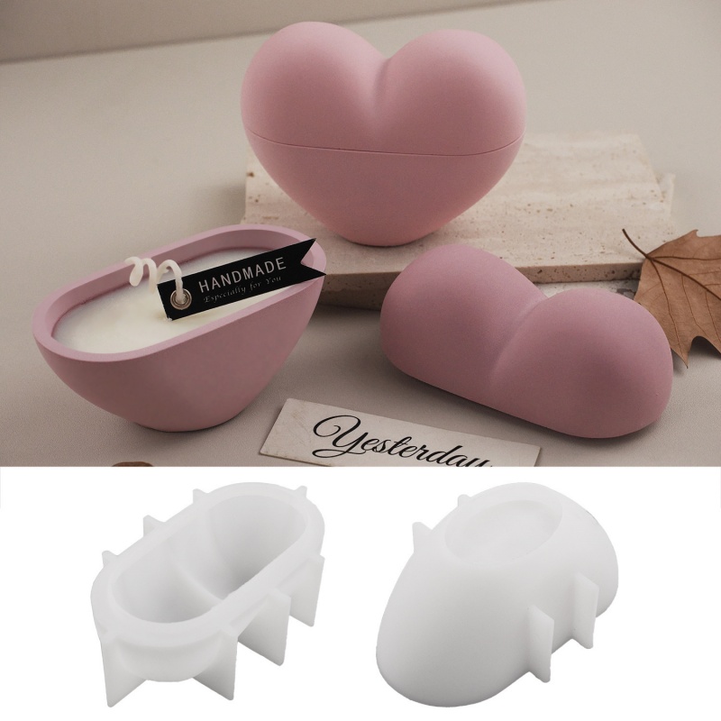 DIY Heart Shape Candle Jar Sil - Candle Vessel Supplies 评论和价格