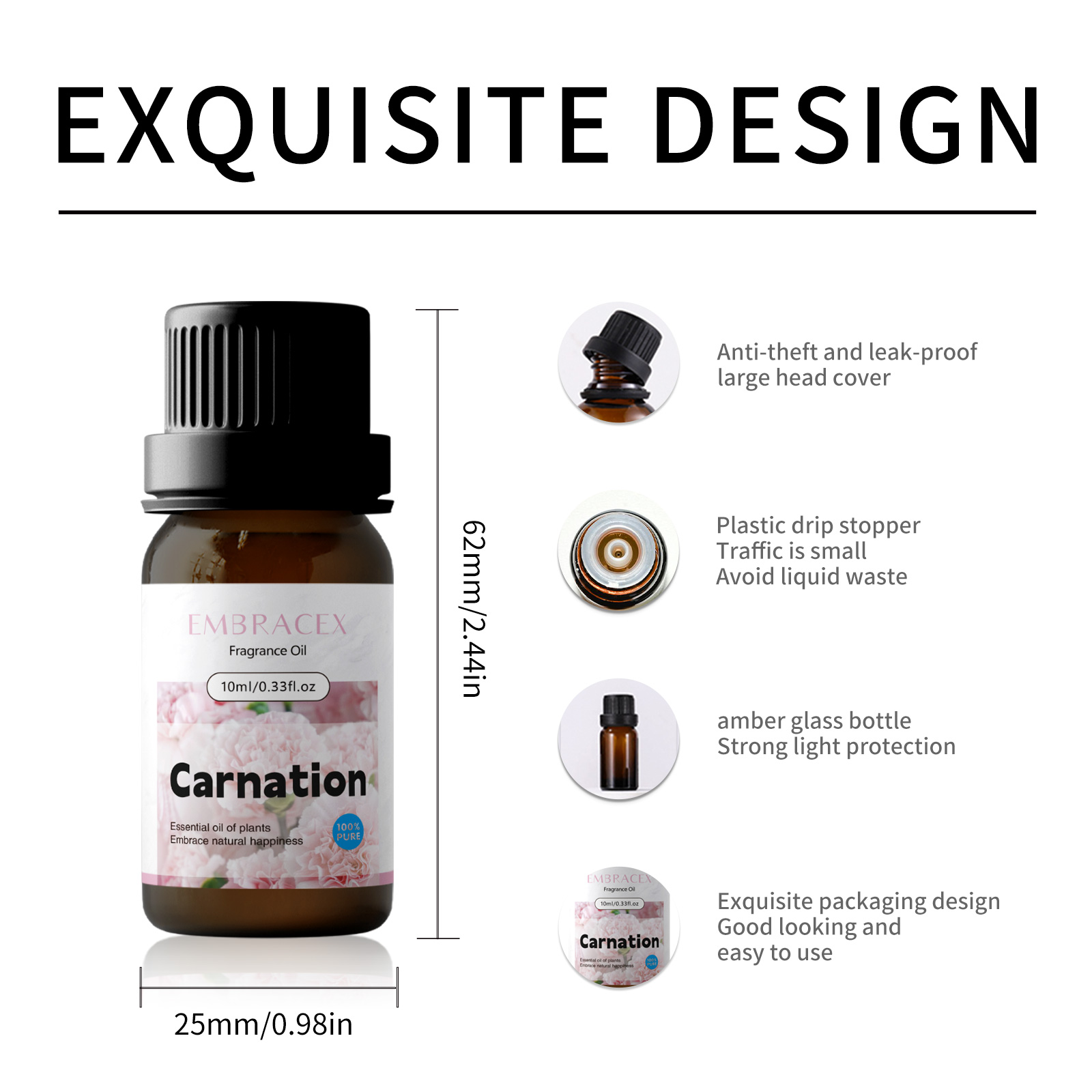 10ml Carnation Essential Oil F - Fragrance Oil 10Ml 评论和价格
