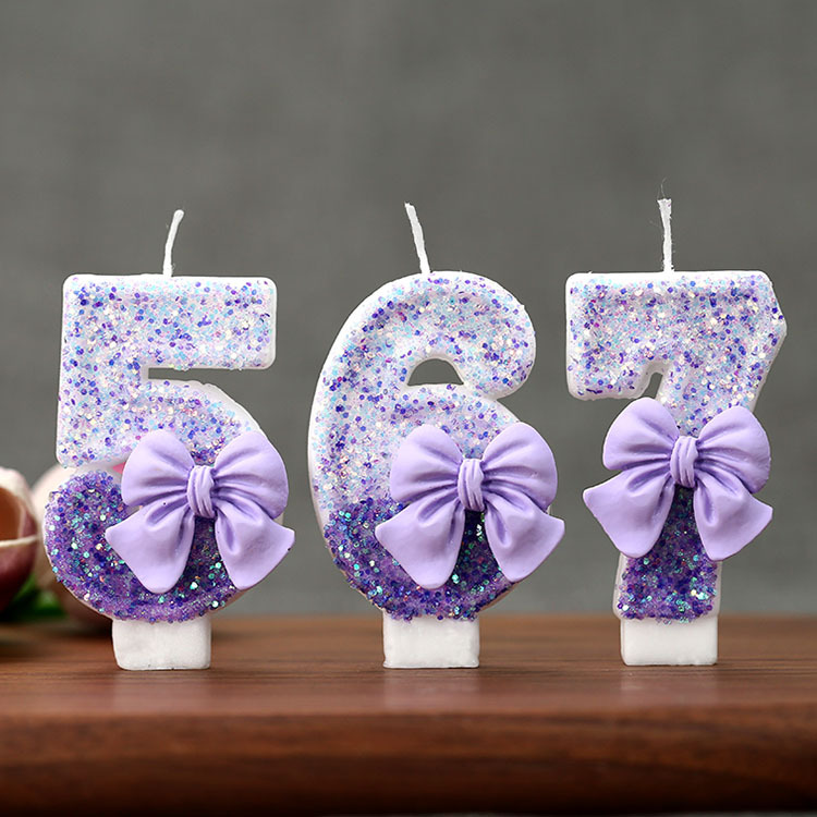 Creative Glitter Gradual Purpl - Candle Supplies In 评论和价格
