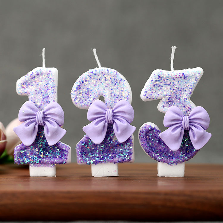 Creative Glitter Gradual Purpl - Candle Supplies In 评论和价格