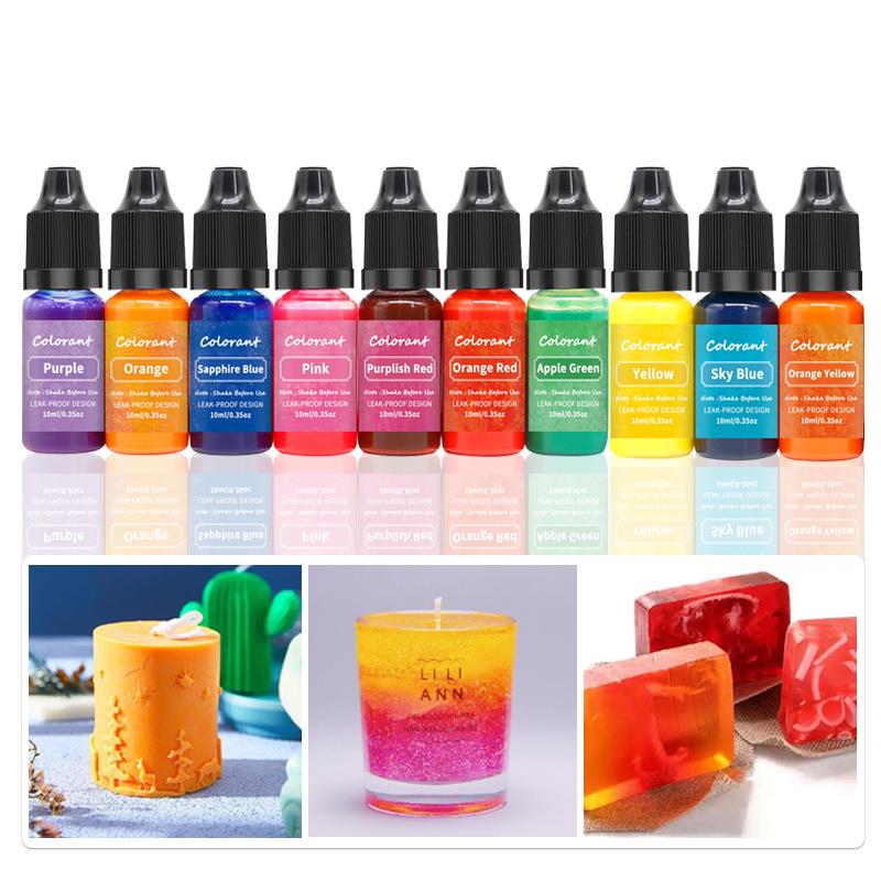 20 Colors 10ml Candle Wax Pigm - Candle Supplies Beeswax 评论和价格