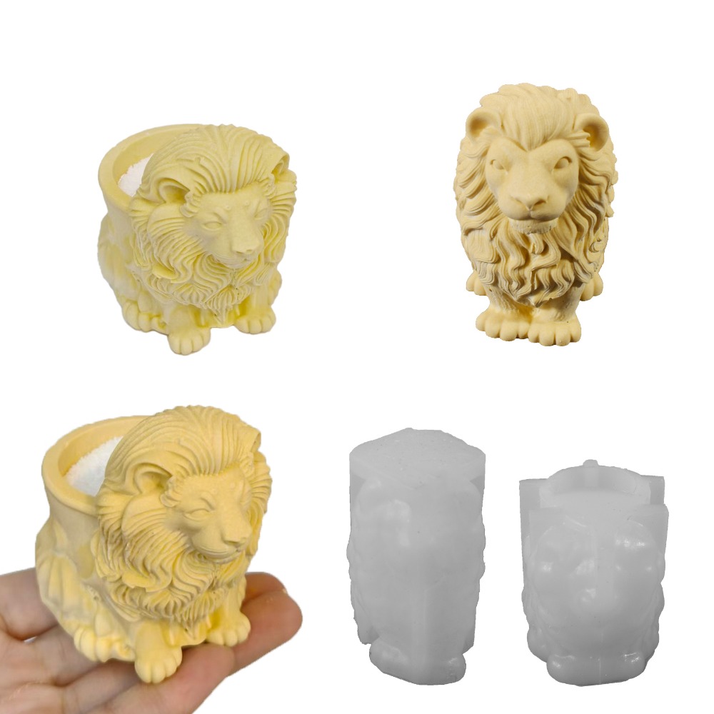 Lion Pot Silicone Molds Handma - Candle Vessel Supplies 评论和价格
