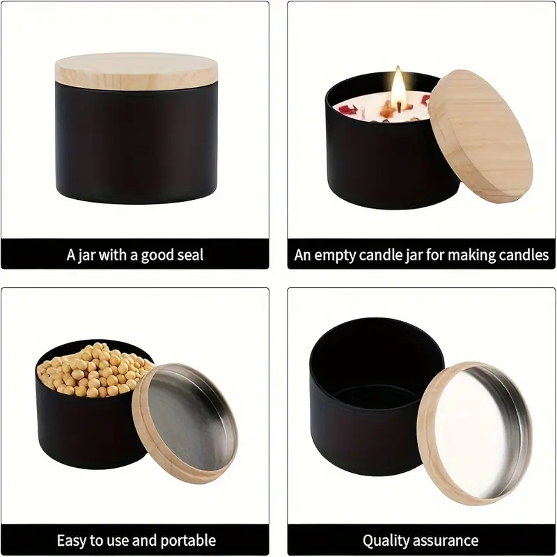192pcs 8oz Matte Black/white   - Candle Vessel Supplies 评论和价格
