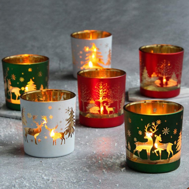 Christmas Glass Vessels for Sc - Candle Vessel Supplies 评论和价格