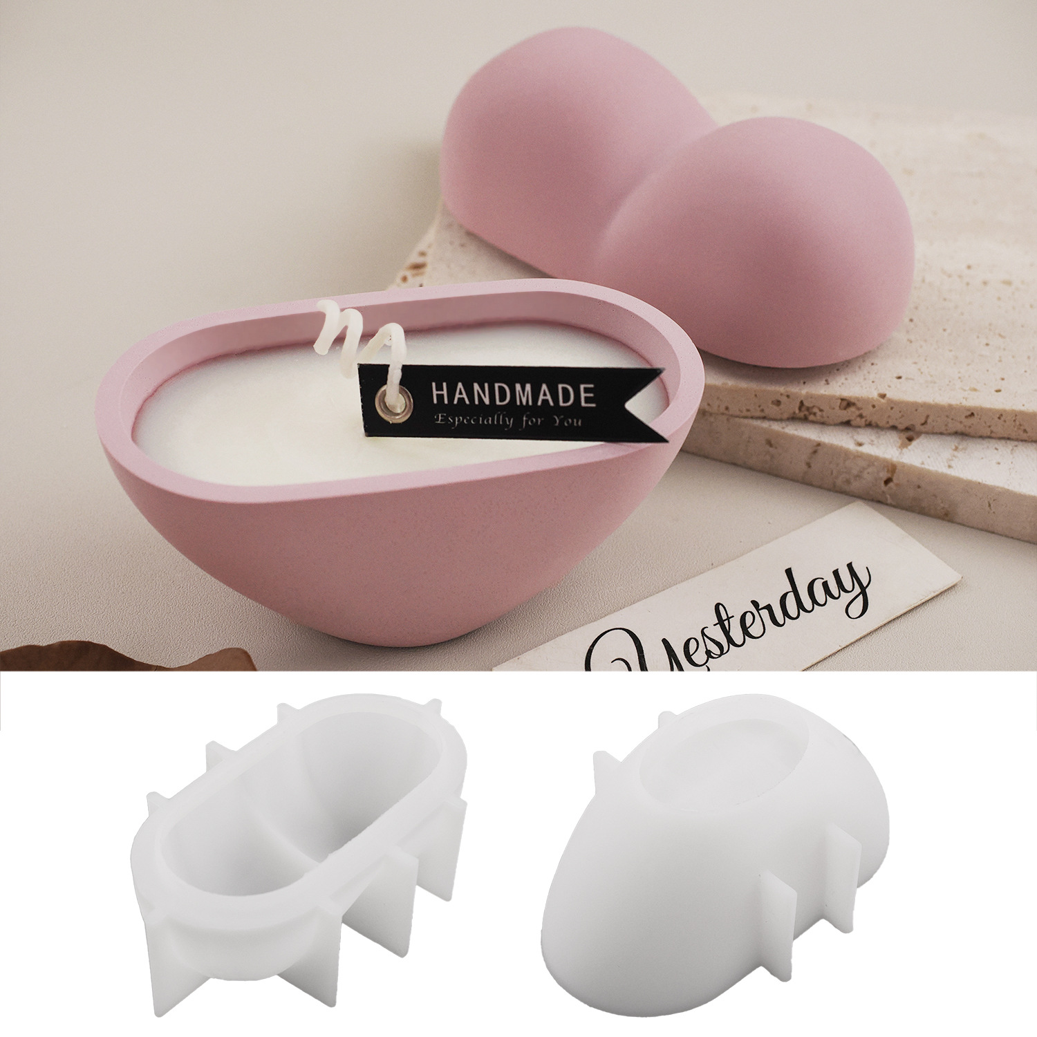 DIY Heart Shape Candle Jar Sil - Candle Vessel Supplies 评论和价格