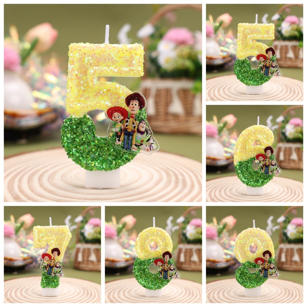 Hot Cute Cartoon T-O-Y Story D - Candle Supplies In 评论和价格