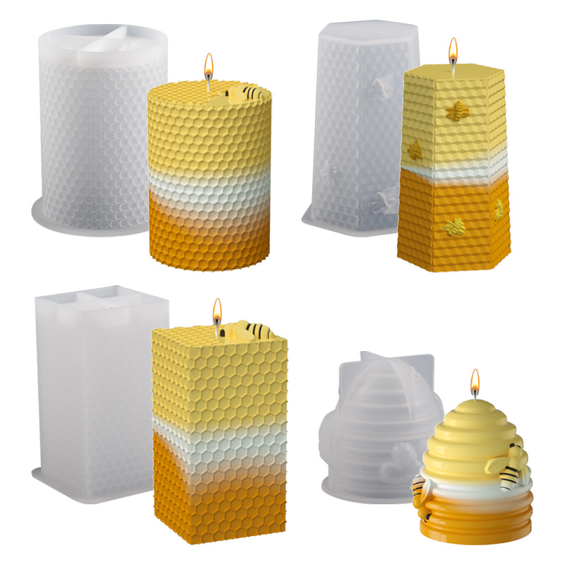 Candle Silicone Mold 3D Bee Ho - Candle Supplies Beeswax 评论和价格