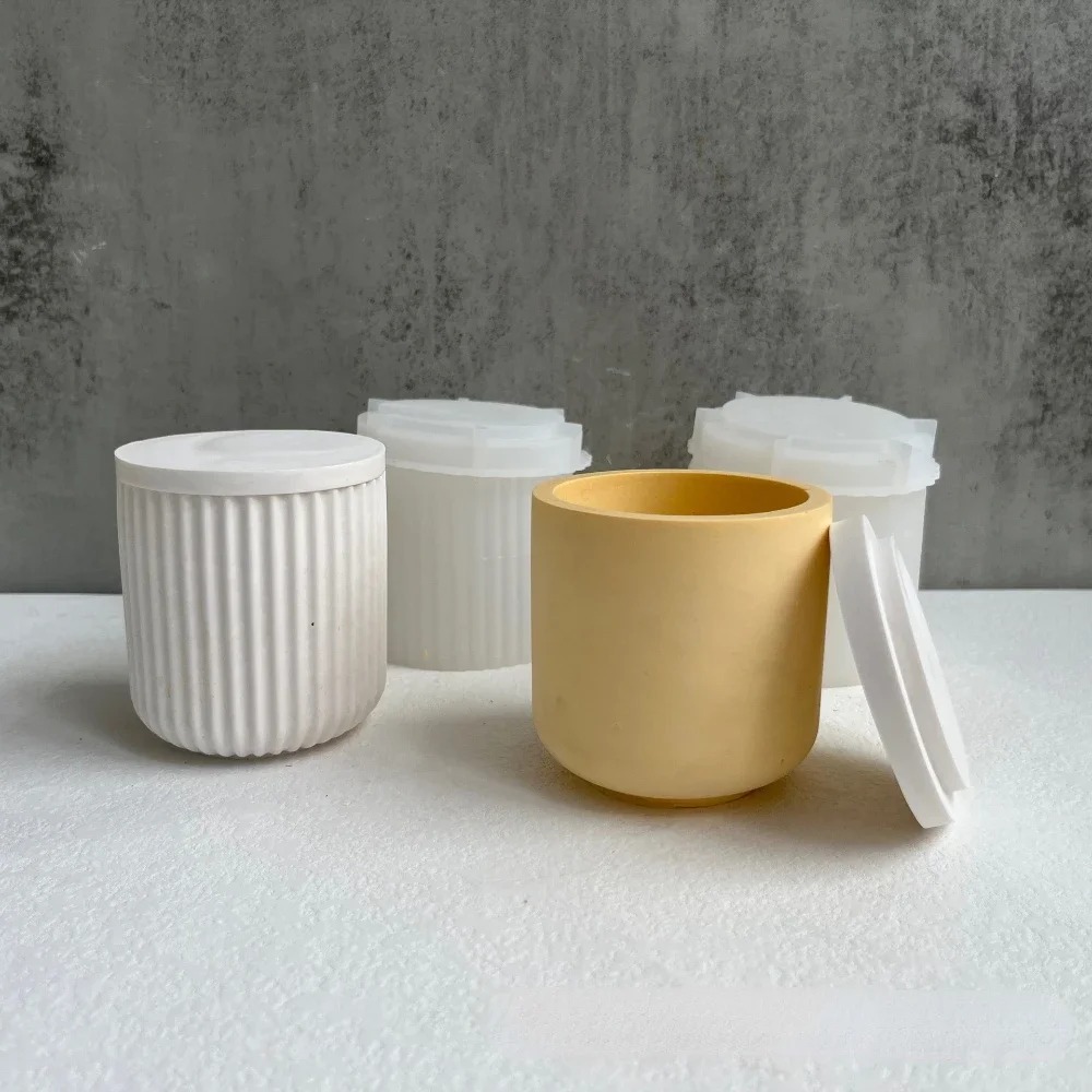 Silicone Mold for Striped Roun - Candle Vessel Supplies 评论和价格