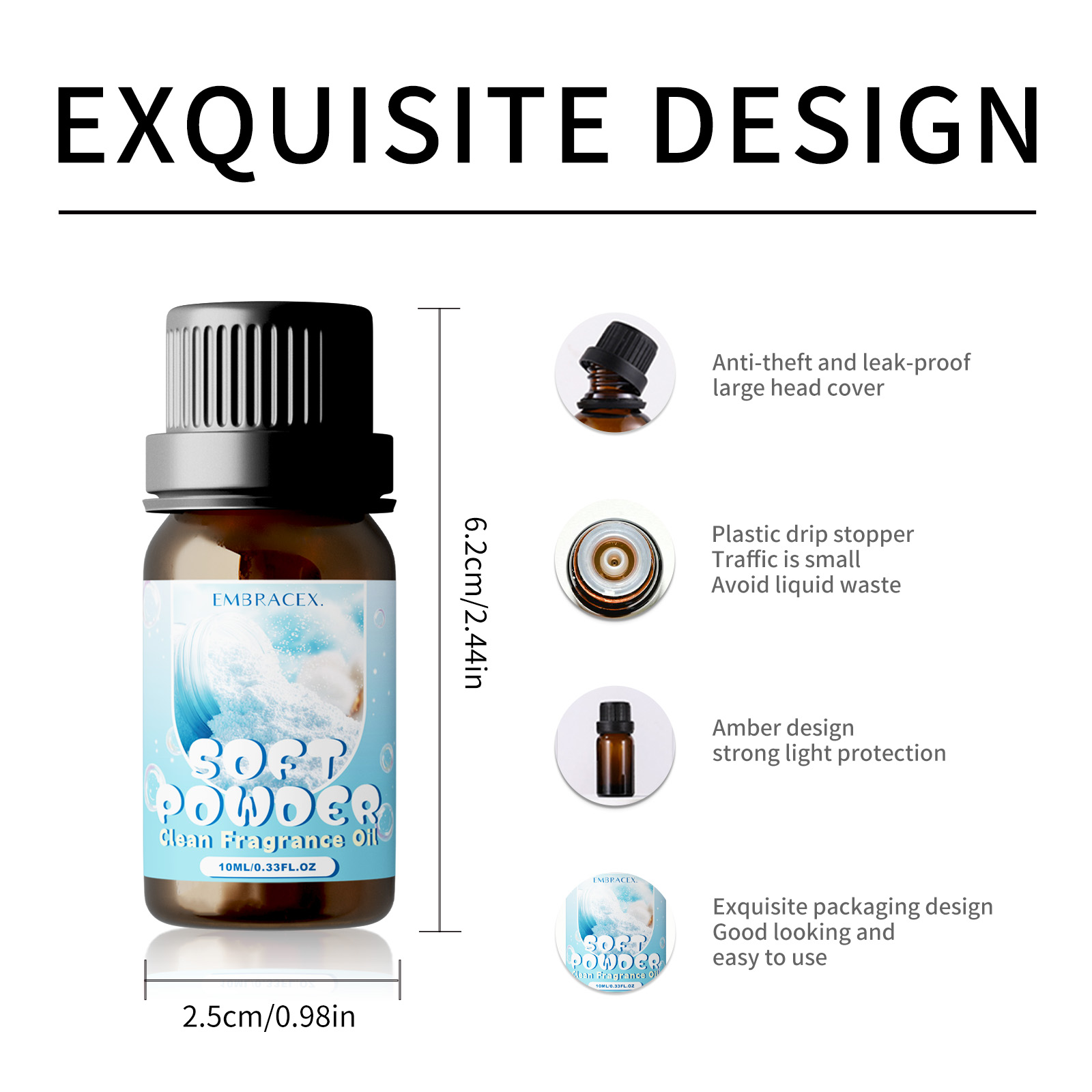 10ml Soft Powder Essential Oil - Fragrance Oil 10Ml 评论和价格