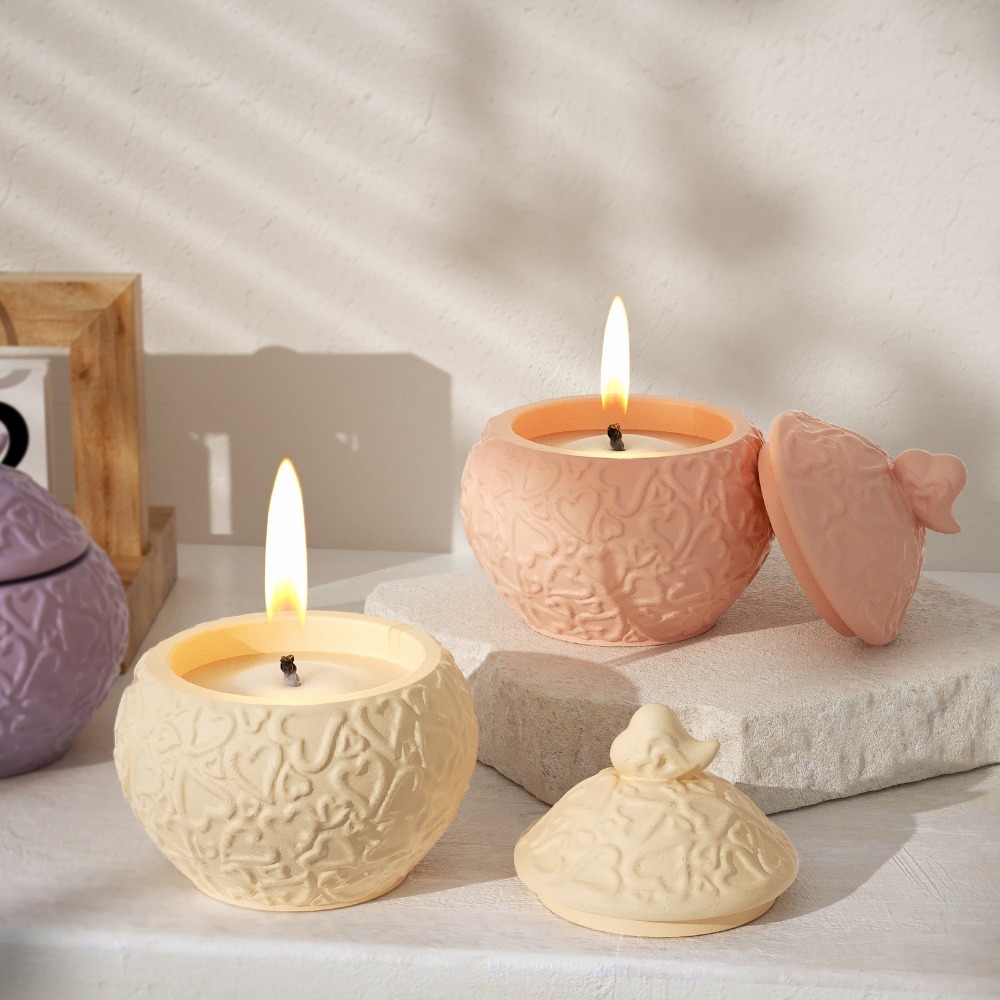 Floral Embossed Storage Box wi - Candle Vessel Supplies 评论和价格